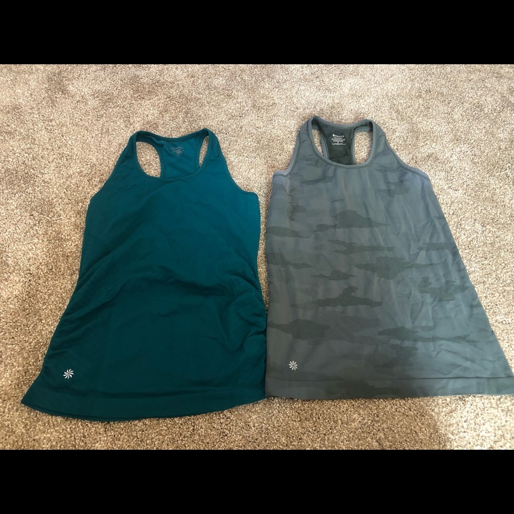 Athleta seamless tank tops lot of 2 XS/S
